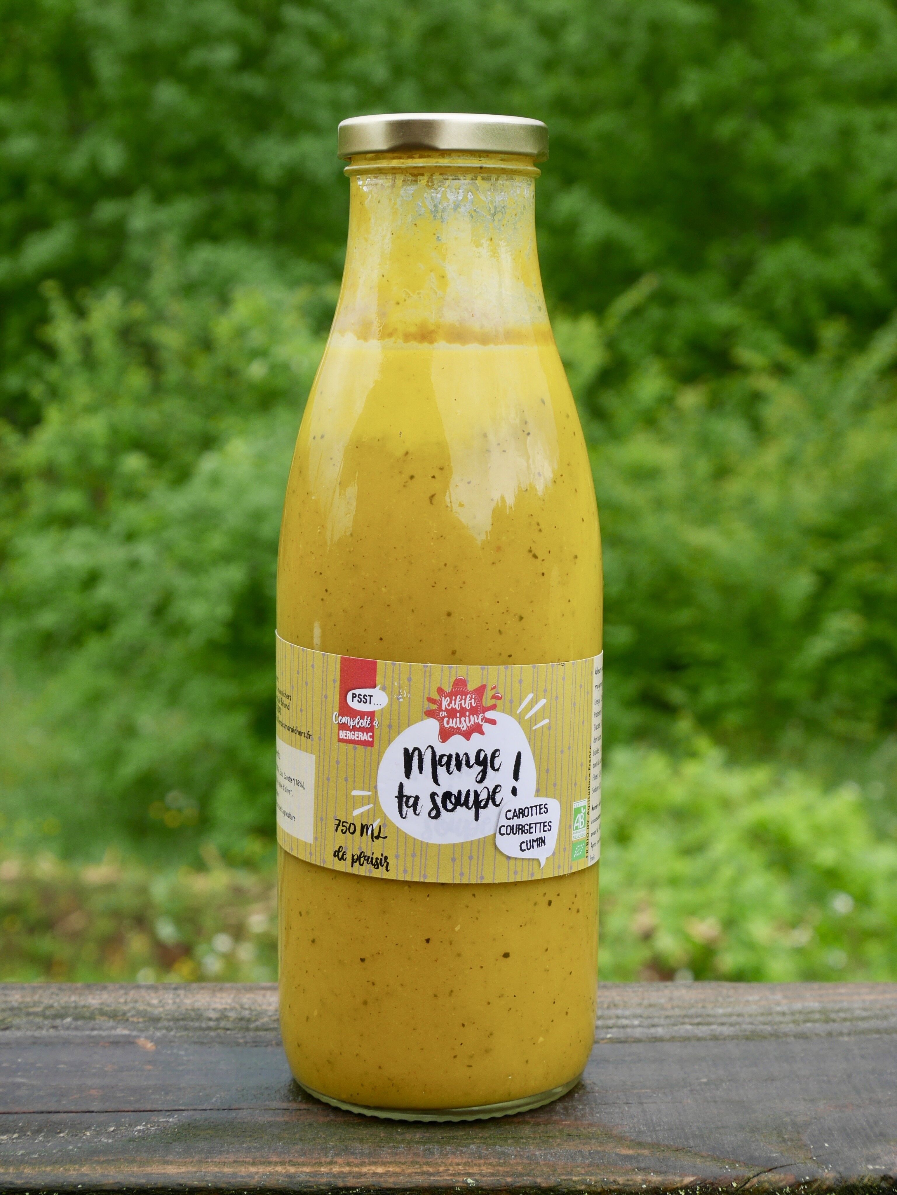 Zuppa di carote/zucchine/cumino bio - 750ml