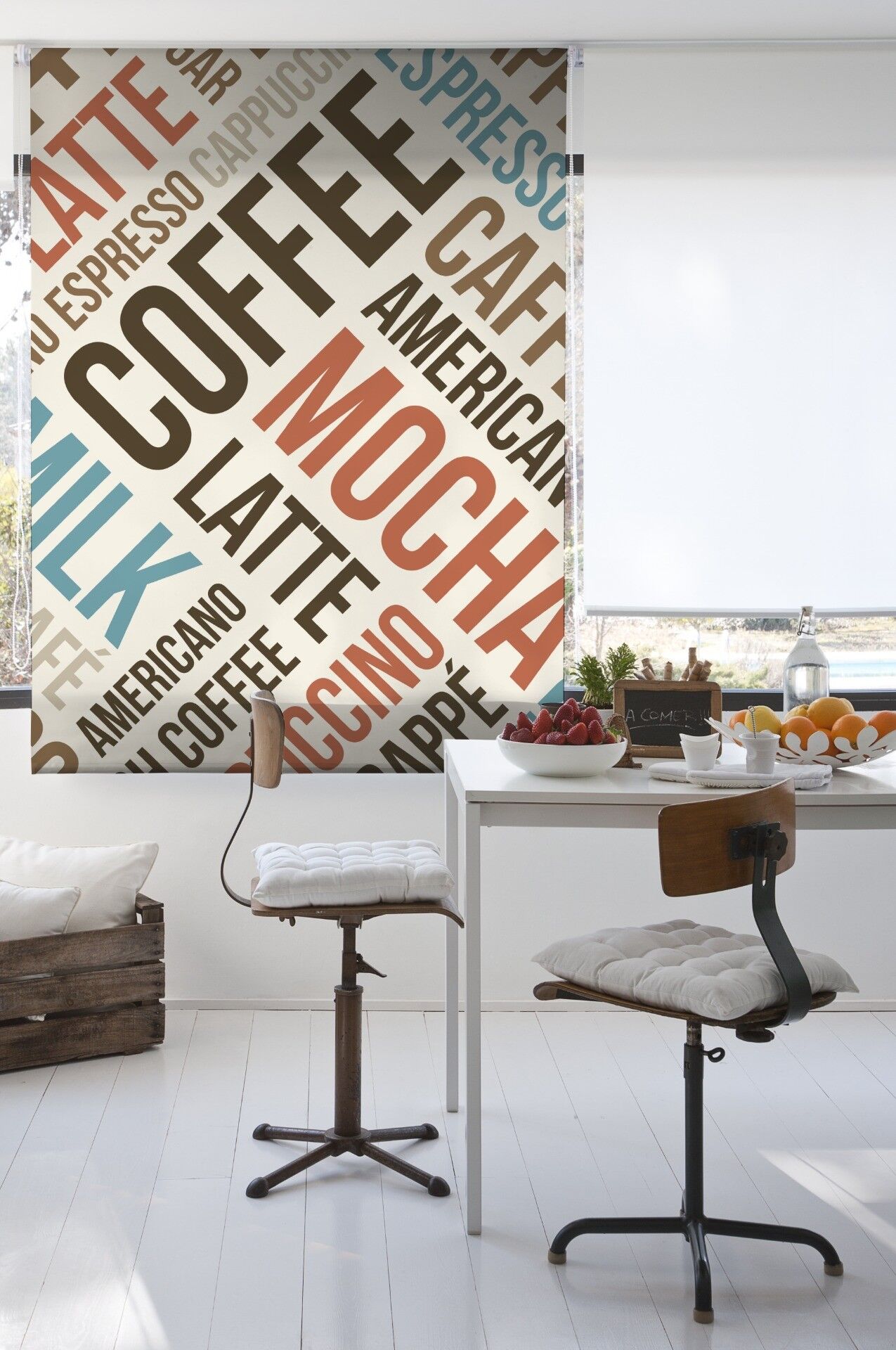 Tenda a rullo traslucida a stampa digitale Estoralis 150 x 175 cm. C-1179