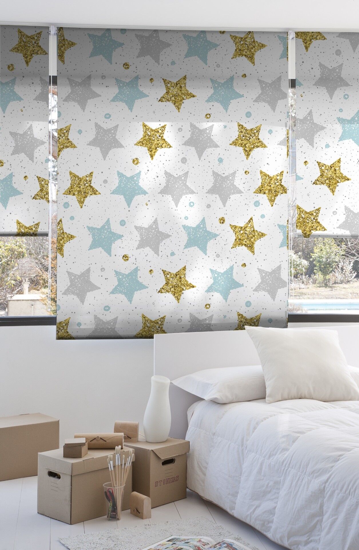 Tenda a rullo traslucida a stampa digitale Estoralis 150 x 175 cm. I-111