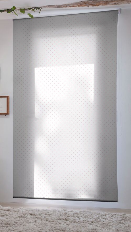 Springblinds - Estor enrollable opaco de 50 cm de ancho x 182 cm de alto,  color gris oscuro, sistema de resorte de elevación lenta, estor de  poliéster