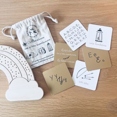The alphabet for little adventurers - Pouches and Cards