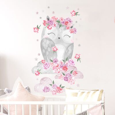 Wall Sticker | Owl Pink