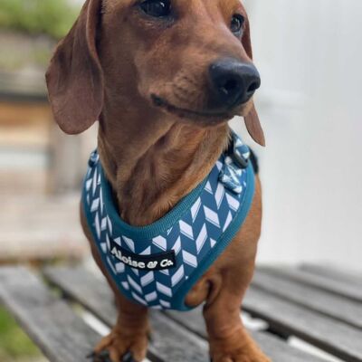 "Handsome in Herringbone" - Adjustable dog harness