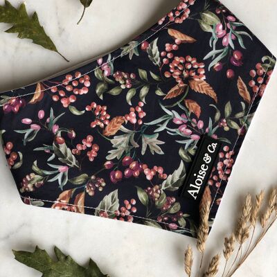 Winter Berries Bandana - XS