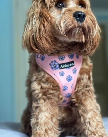 Blossom - Harnais réglable pour chien imprimé floral 3