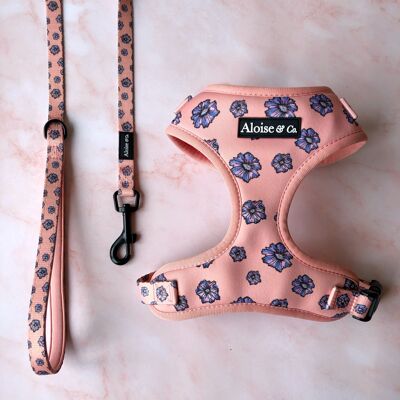 Blossom - Floral print adjustable dog harness