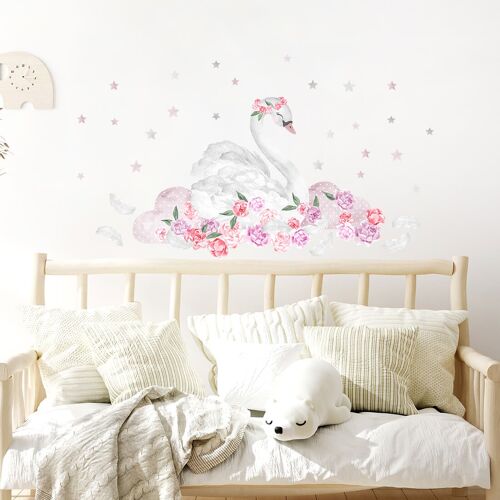 Wall Sticker | Swan Pink