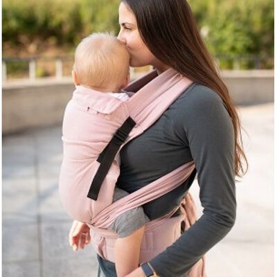 Half buckle carrier little herringbone pastel rose