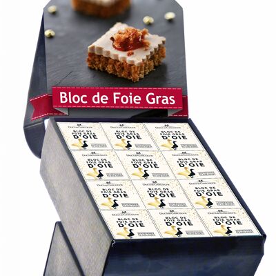 Confezione da 24 blocchi di foie gras d'oca