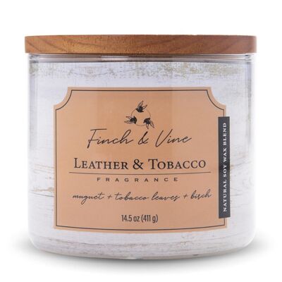 Scented candle Leather & Tobacco - 411g