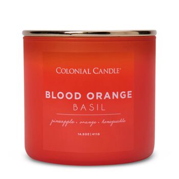 Bougie Parfumée Orange Sanguine Basilic - 411g 1