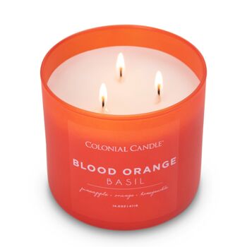 Bougie Parfumée Orange Sanguine Basilic - 411g 2