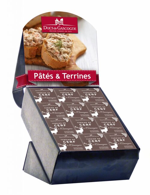 Pack de 24 terrines de cerf à l'Armagnac