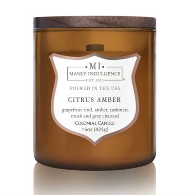 Bougie parfumée Ambre Agrumes - 425g