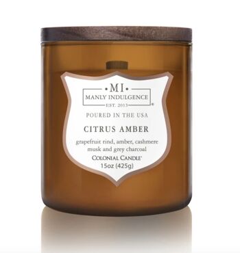 Bougie parfumée Ambre Agrumes - 425g 1