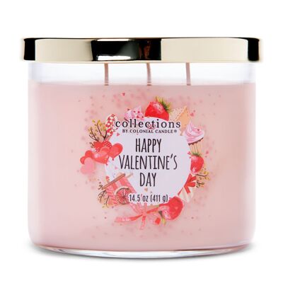 Vela perfumada Vday Happy Valentines Day - 411g