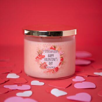 Bougie parfumée Vday Happy Valentines Day - 411g 4