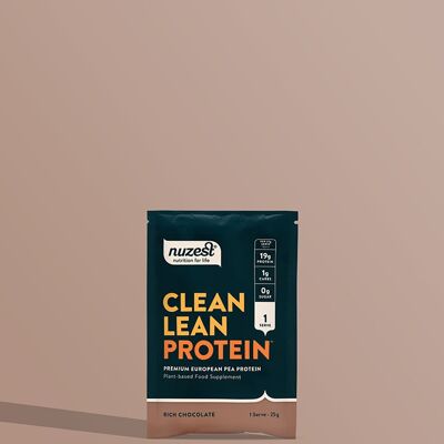 Bustine di proteine magre pulite - Bustina singola (1 porzione) - Cioccolato ricco