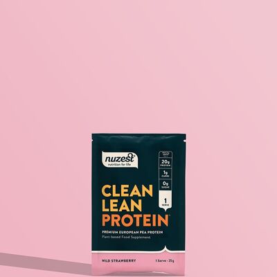 Bustine di proteine magre pulite - Bustina singola (1 porzione) - Fragolina di bosco