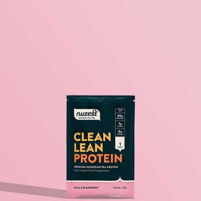 Sachets de protéines Clean Lean - Sachet individuel (1 portion) - Fraise des bois