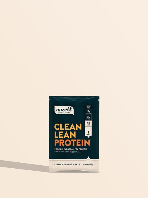 Clean Lean Protein Sachets - Single Sachet (1 Serving) - Coffee Coconut + MCTs