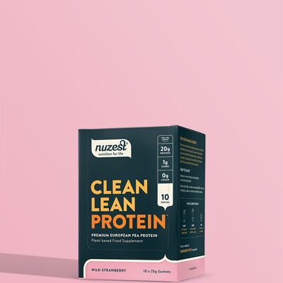 Clean Lean Protein Sachets - Box of 10 x 25g sachets - Wild Strawberry