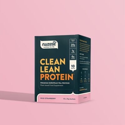 Sobres Clean Lean Protein - Caja de 10 sobres x 25g - Fresa Silvestre