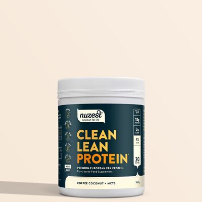 Proteine magre pulite - 500 g (20 porzioni) - Cocco al caffè + MCT