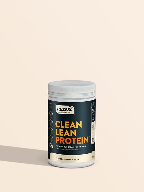 Clean Lean Protein - 250g (10 Servings) - Coffee Coconut + MCTs
