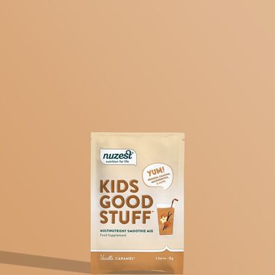 Kids Good Stuff - Bolsita individual de 15 g (porción individual) - Caramelo de vainilla