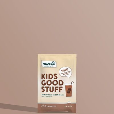 Kids Good Stuff - Einzelbeutel 15 g (Einzelportion) - Reichhaltige Schokolade