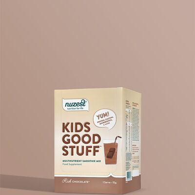 Kids Good Stuff – Schachtel mit 10 Stück (10 Portionen) – Reichhaltige Schokolade