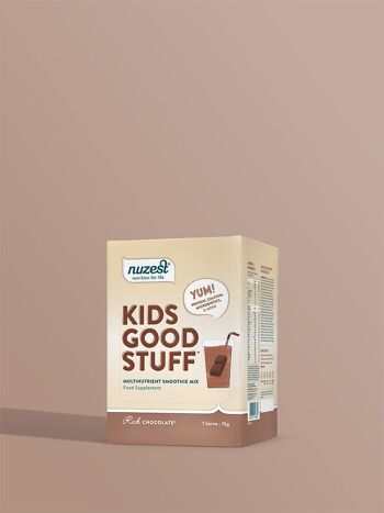 Kids Good Stuff - Boîte de 10 (10 Portions) - Chocolat Riche 1