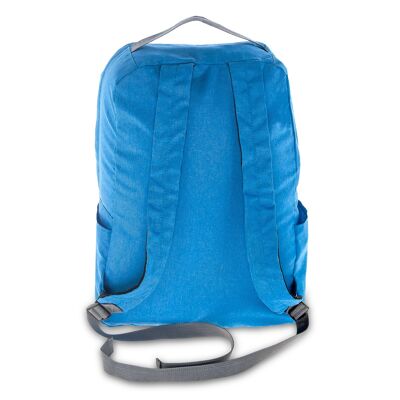Mochila unisex Bags Up plegable en azul y gris