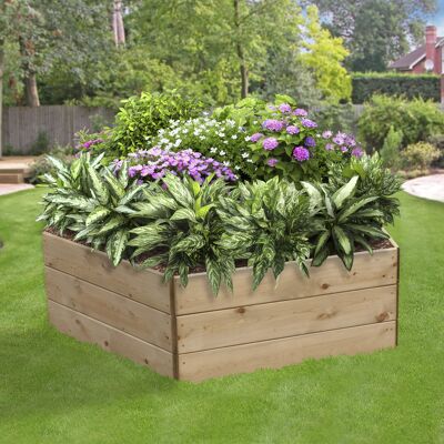 Pentagonal Raised Bed 45 cm High, 90cm each side