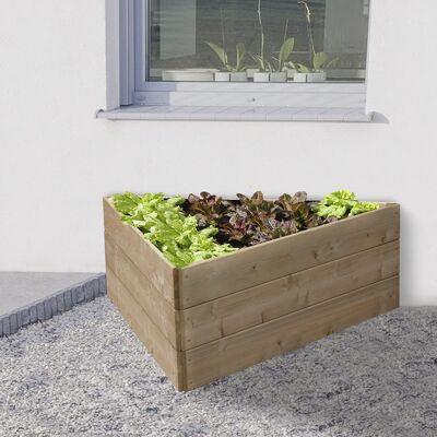 Triangular Raised Bed 45 cm High, 120cm each side