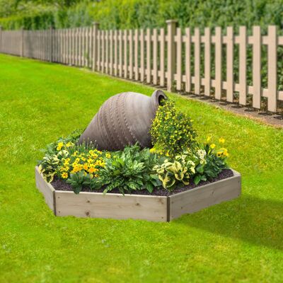 Hexagonal Raised Bed 15 cm High, 60cm each side