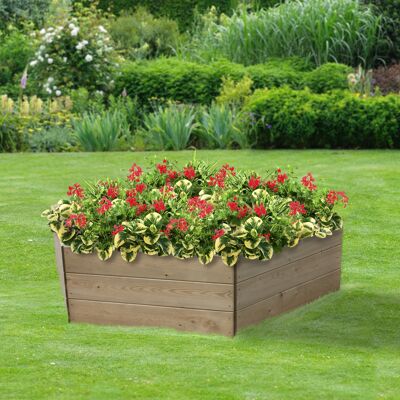 Hexagonal Raised Bed 45 cm High, 90cm each side