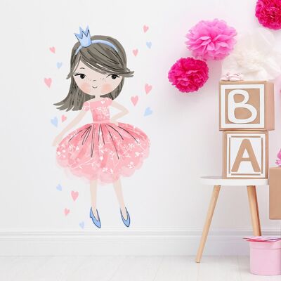 Etiqueta de la pared | princesa rosa
