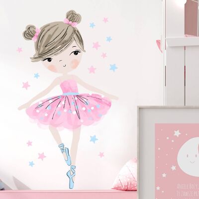 Adesivo da parete | Ballerina rosa