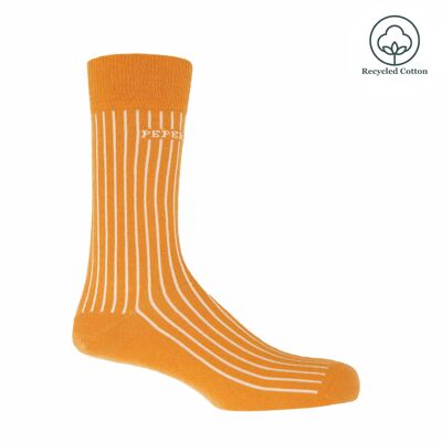 Recycled Ribbed Men's Socks- Mustard