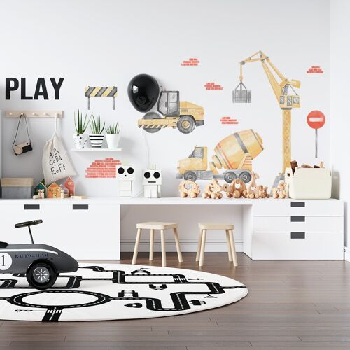 Wall Sticker | Construction Set I Yellow