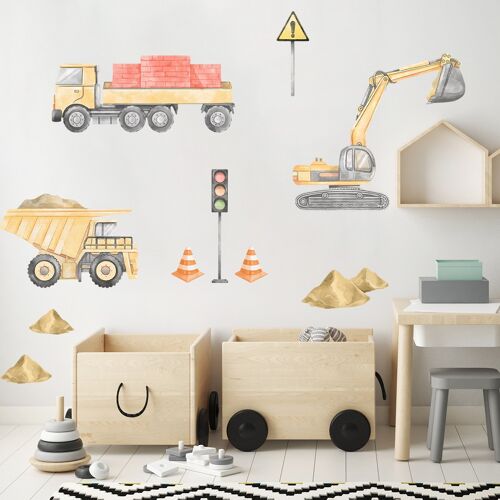 Wall Sticker | Construction Set II Yellow