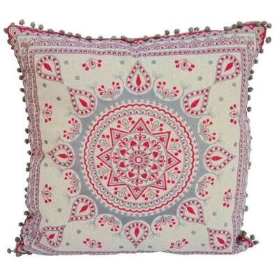 Coussin Mandala XXL Taima 55x55 cm brodé | Coussin de canapé Boho coussin de siège ethno