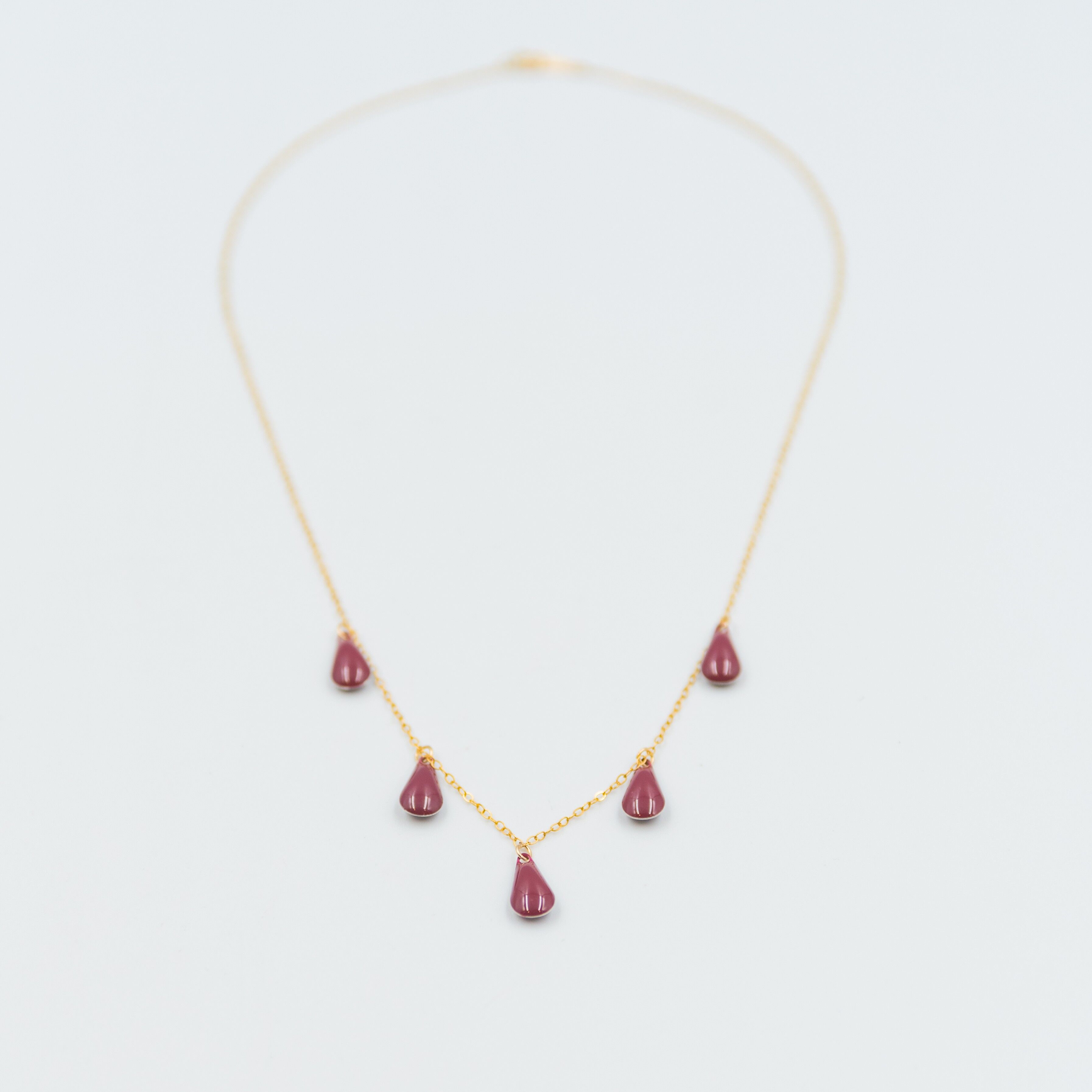 Collana "Vendôme" in Gold Filled e smalto