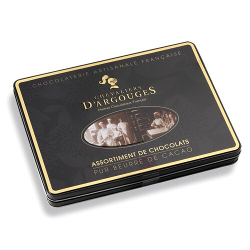 COFFRET 30 CHOCOLATS - CHOCOLAT NOIR, LAIT, BLANC