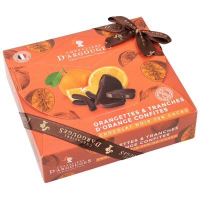 ORANGETS AND ORANGE SLICES GIFT BOX - DARK CHOCOLATE