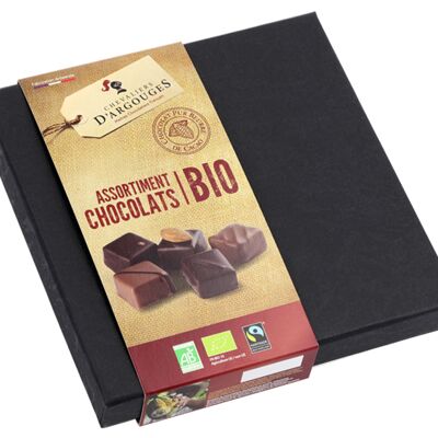 COFFRET PRESTIGE 16 CHOCOLATS BIO/EQUITABLE - CHOCOLAT NOIR, LAIT