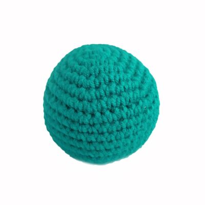 Pelota Crochet con sonajero Verde