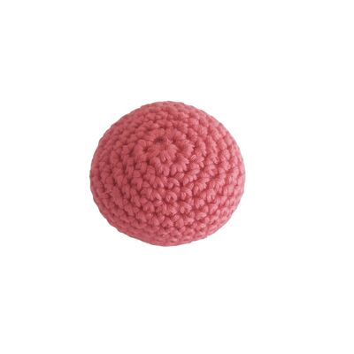 Crochet ball with red rattle NEW